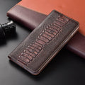 Casebuddy Coffee / For A14 Luxury Galaxy A14 Genuine Leather Flip Case