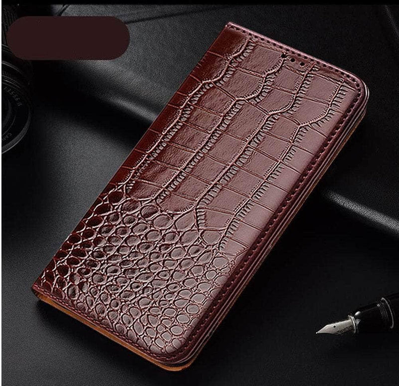 Casebuddy JZ Brown / For Galaxy A14 5G Luxury Vegan Leather Galaxy A14 Wallet Case