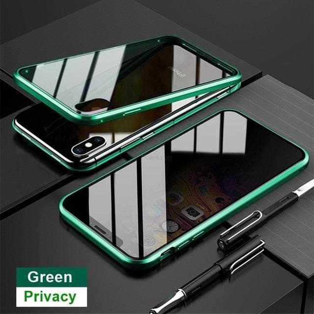 Casebuddy Green / For iphone 15Pro Max Magnetic Tempered iPhone 15 Pro Max Glass Privacy Case