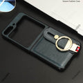Casebuddy Blue / For Galaxy Z Flip 5 Metal Ring Galaxy Z Flip 5 Wristband Case