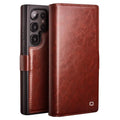 Casebuddy Black / Samsung S24 Plus Qialino Galaxy S24 Plus Genuine Leather Wallet Case
