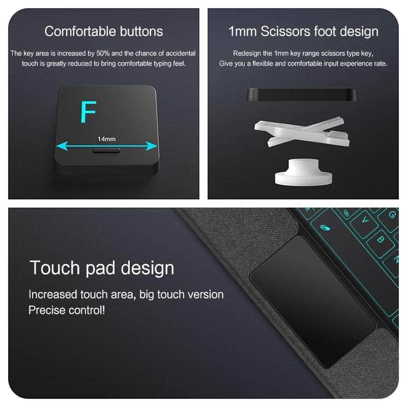 Casebuddy Smart Bluetooth Galaxy Tab S9 11 Backlit Keyboard Case