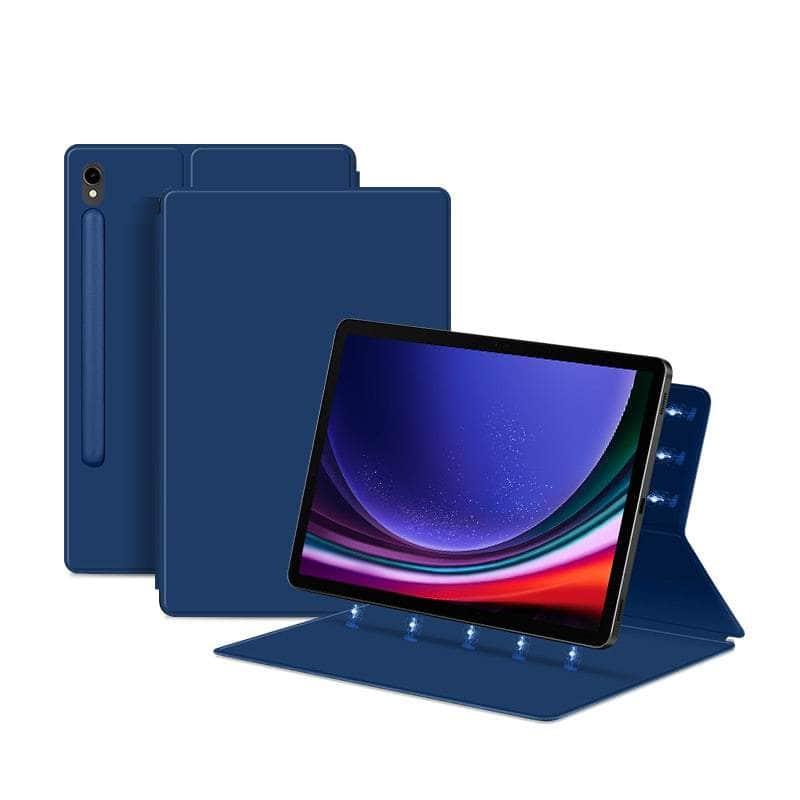 Casebuddy Dark Blue / For Galaxy Tab S9 Smart Magnetic Galaxy Tab S9 2023 Pencil Holder Case