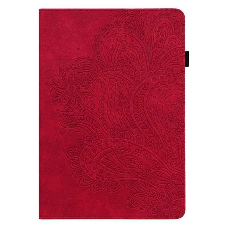 Casebuddy red-flower / Tab S9 (11 inch) Tab S9 2023 Cute Deer Stand Wallet Cover