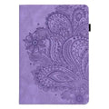 Casebuddy purple-flower / Tab S9 (11 inch) Tab S9 2023 Cute Deer Stand Wallet Cover