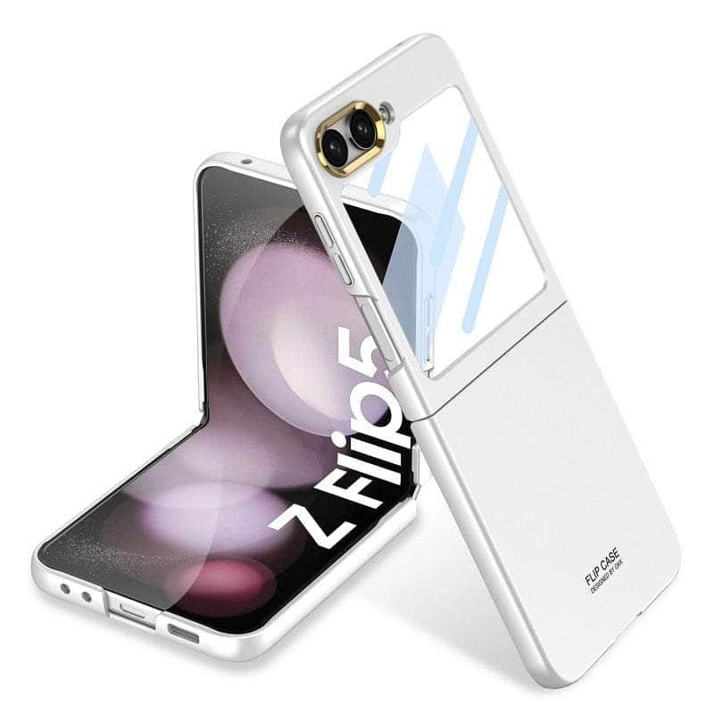 Casebuddy silver gold eye / for samsung z flip5 Ultra Thin Galaxy Z Flip 5 Case