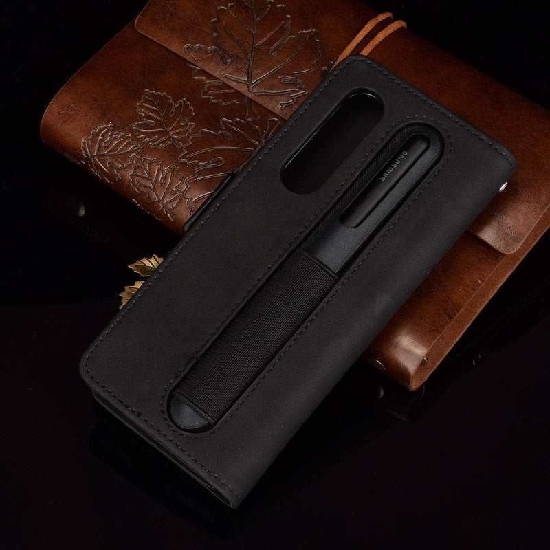 Casebuddy Vegan Leather Galaxy Z Fold 5 Pen Slot Case