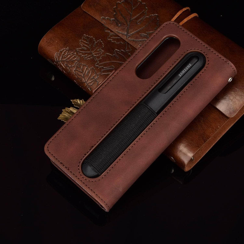 Casebuddy Vegan Leather Galaxy Z Fold 5 Pen Slot Case