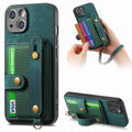 Casebuddy Green / for iPhone 15Pro Max Vegan Leather iPhone 15 Pro Max Wallet Case