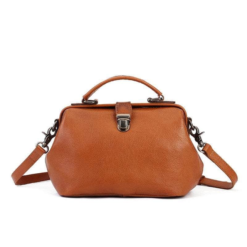 Vintage Genuine Leather Small Women Handbag