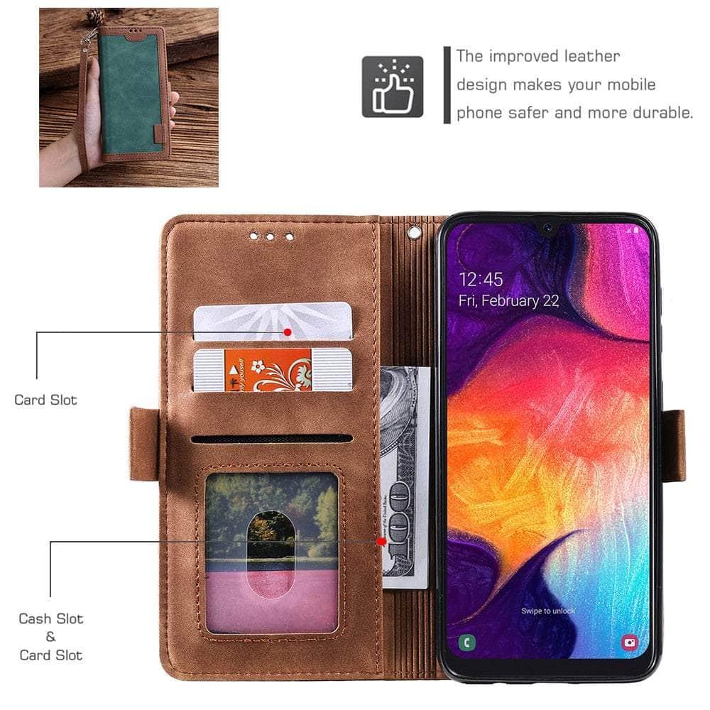 Casebuddy Galaxy A14 Leather Flip Wallet Case