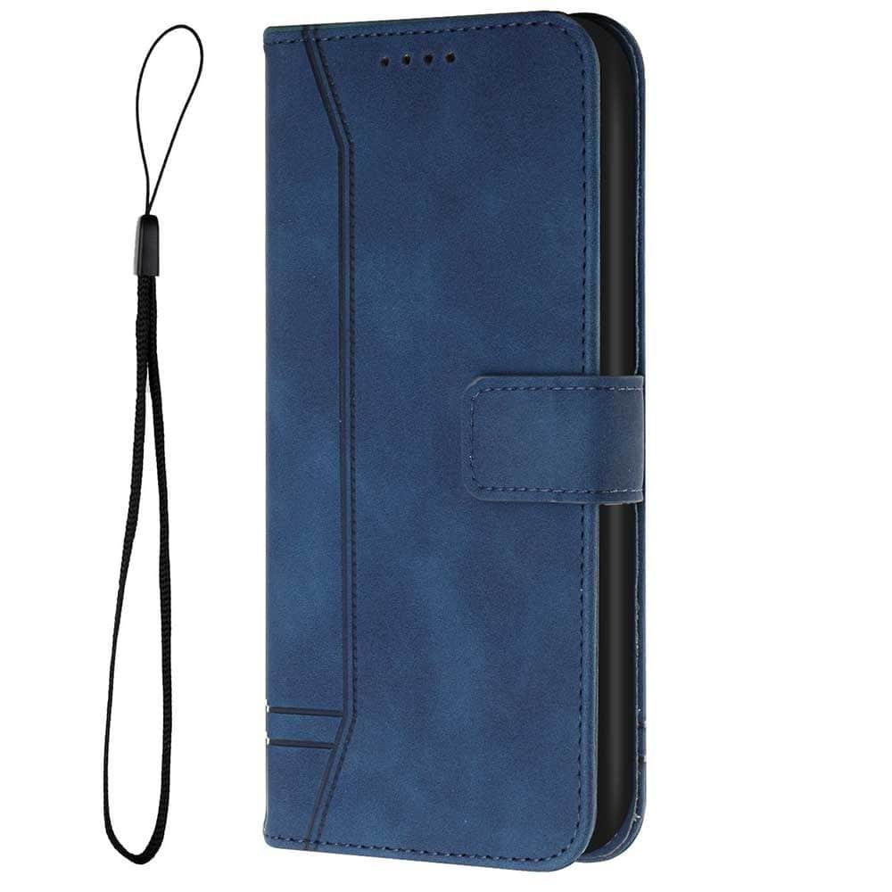 Casebuddy Blue / Galaxy A14 5G Galaxy A14 Leather Wallet Case