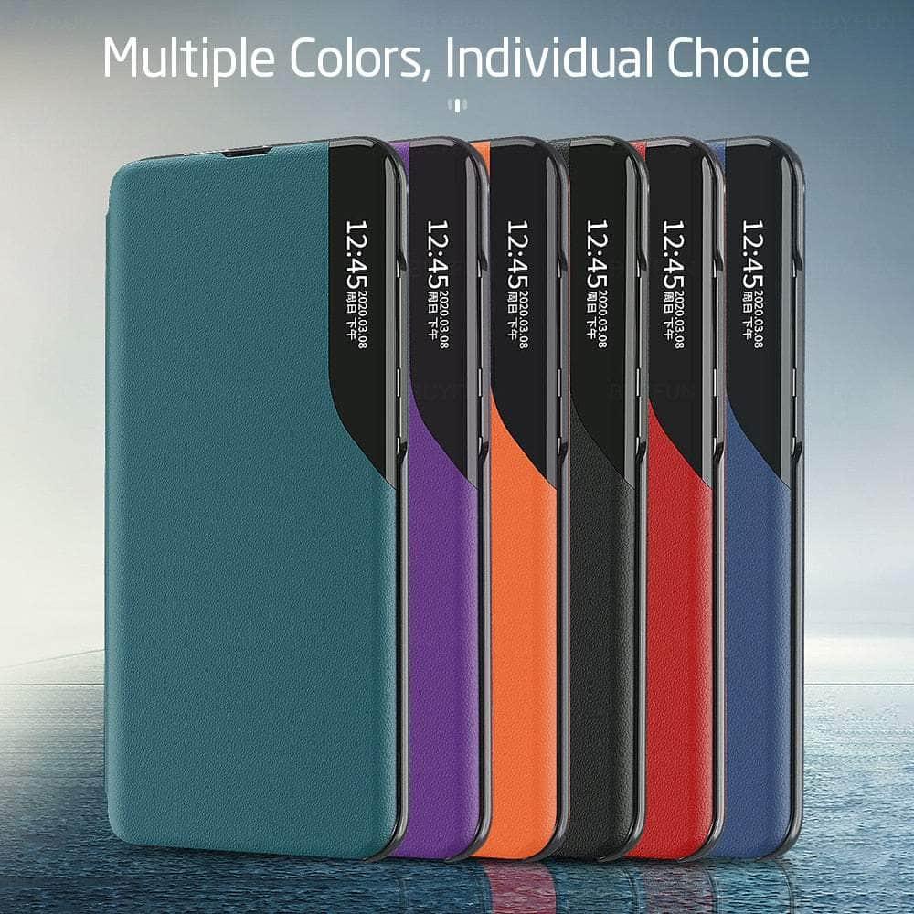 Casebuddy Galaxy A14 Smart Side View Leather Flip Cover