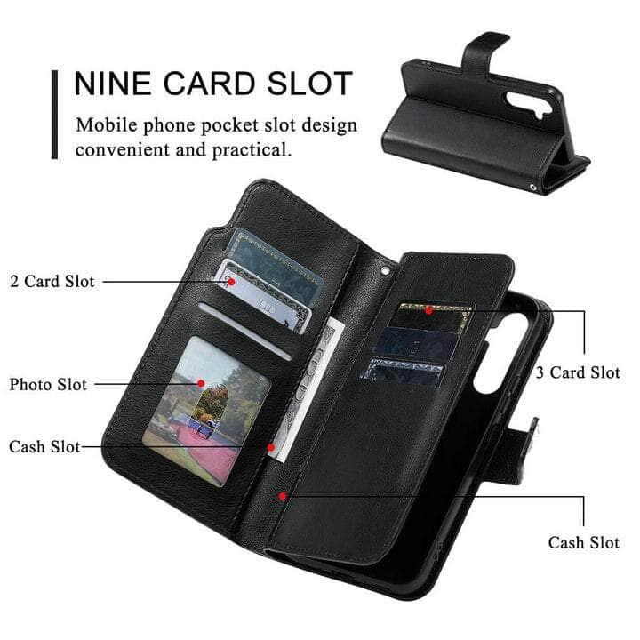 Casebuddy Galaxy A54 2023 Flip Multi Card Pocket Wallet Shell
