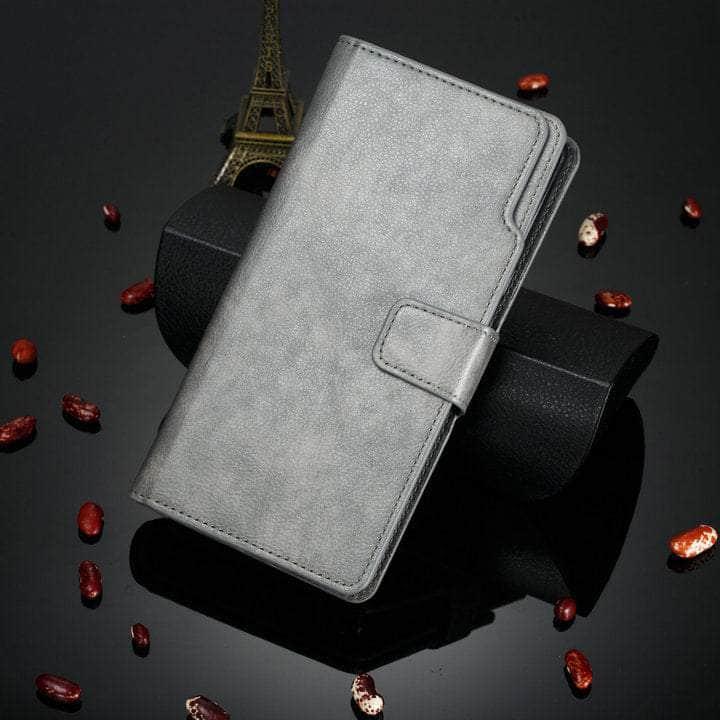Casebuddy Gray / Galaxy A54 5G Galaxy A54 2023 Flip Multi Card Pocket Wallet Shell