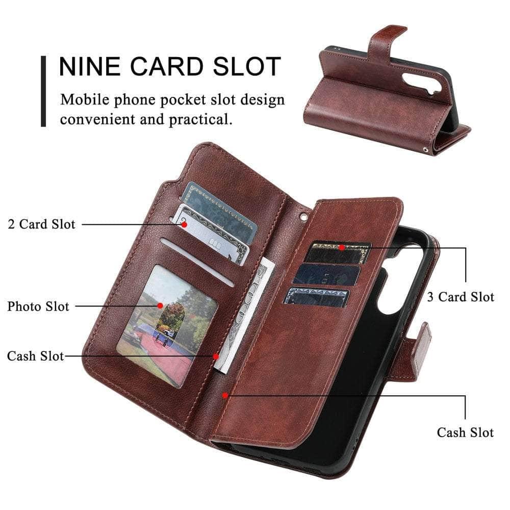 Casebuddy Galaxy A54 2023 Flip Multi Card Pocket Wallet Shell