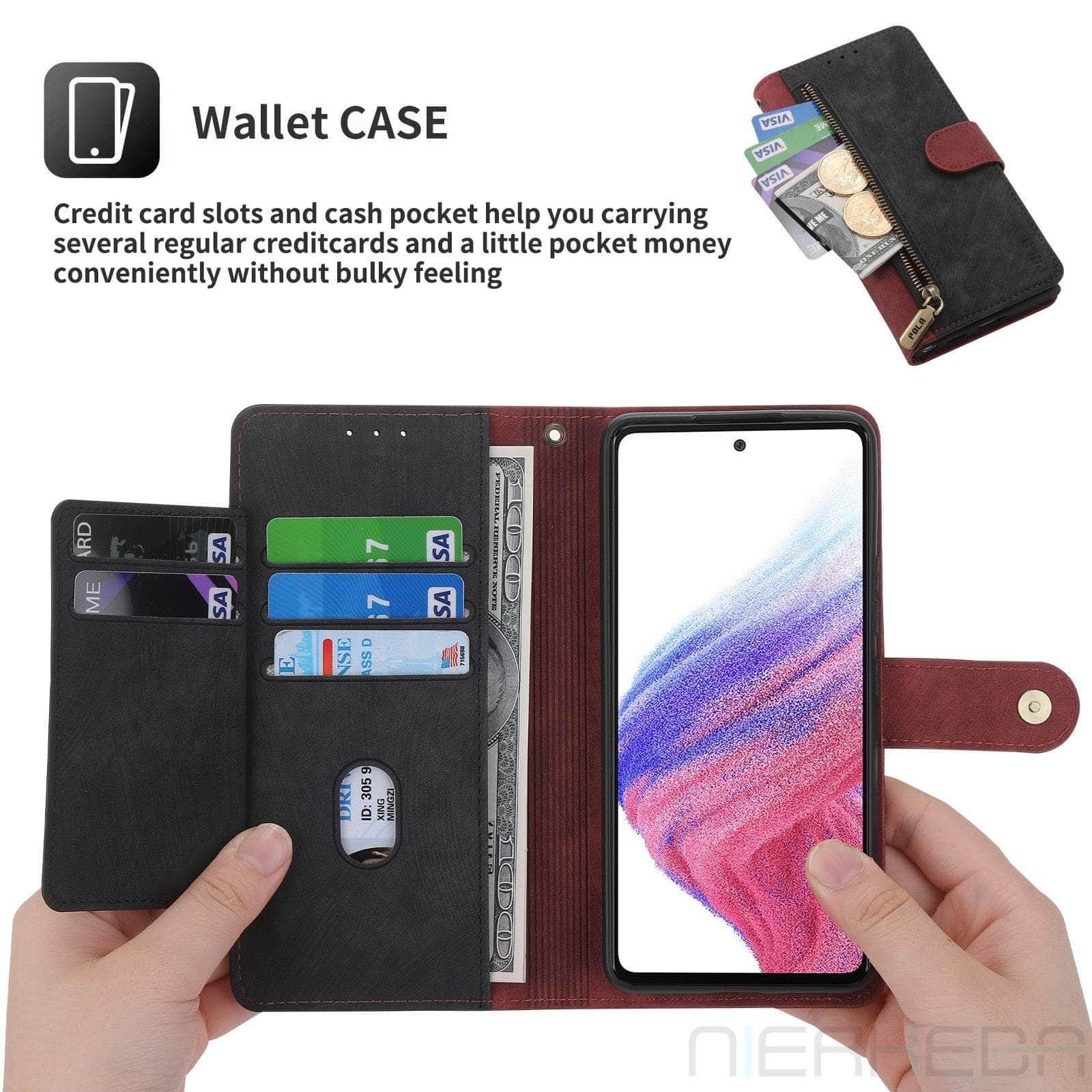 Casebuddy Galaxy A54 Anti-Theft Brush Leather Case