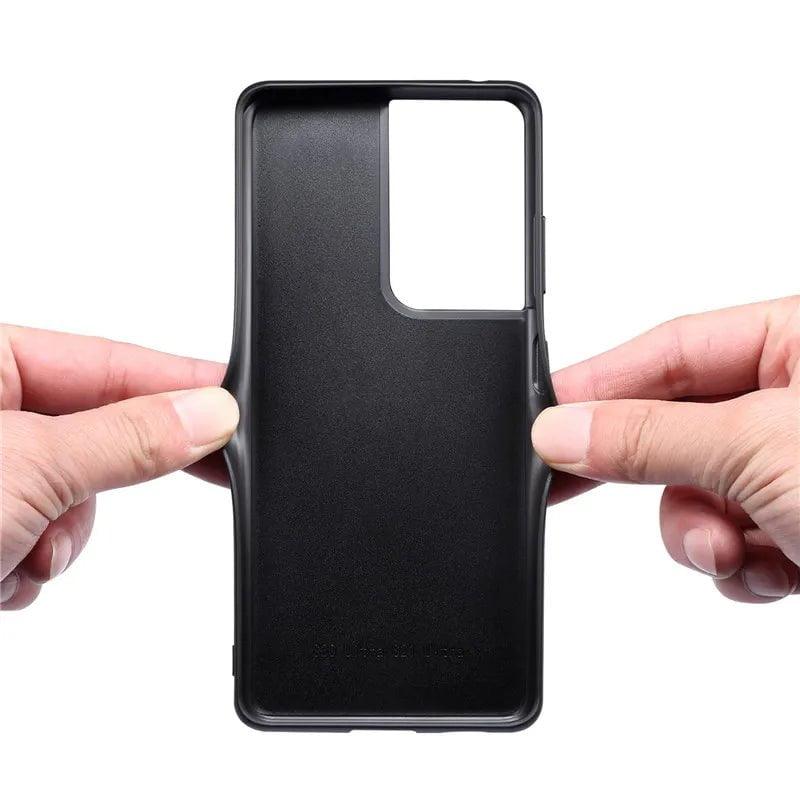 Galaxy S24 Luxury Vegan Leather Card Slot Case