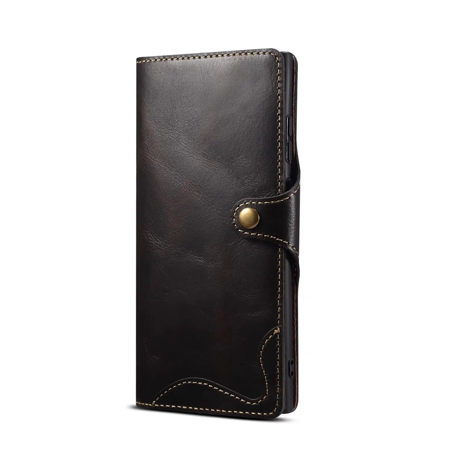 Casebuddy Galaxy S24 Real Cowhide Leather Wallet Case