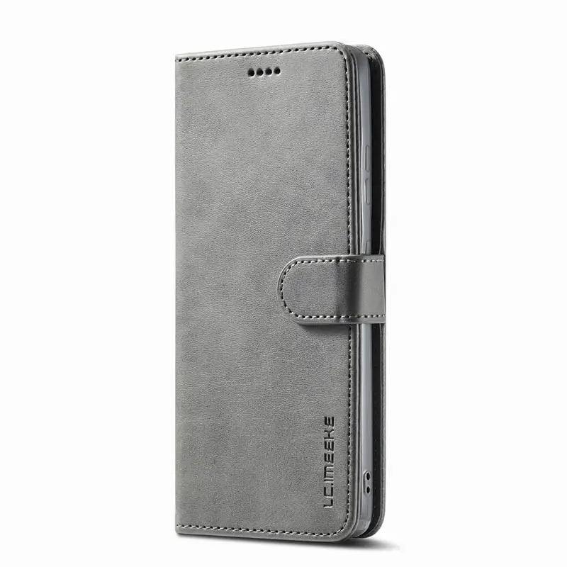 Casebuddy Gray / For Samsung S24Ultra Galaxy S24 Ultra Wallet Leather Cover
