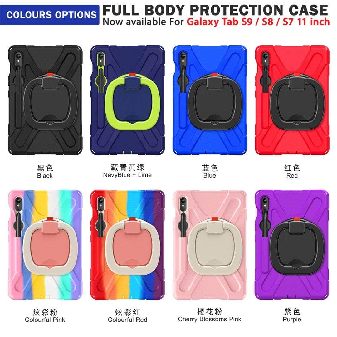 Casebuddy Galaxy Tab S9 Rotating Shockproof Rugged Cover