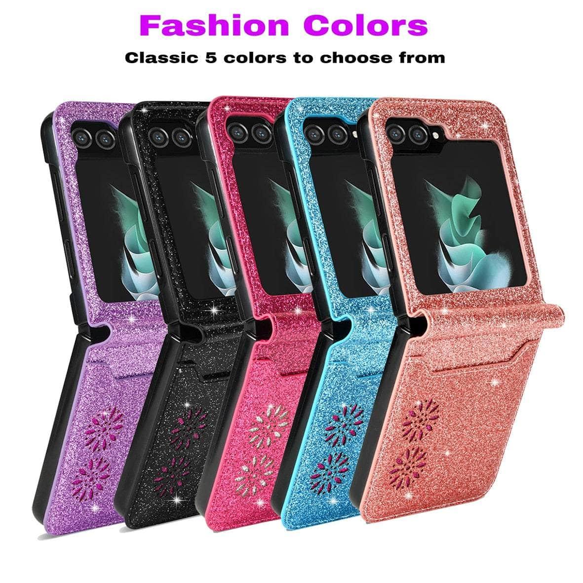 Casebuddy Galaxy Z Flip 5 Glitter Bling Protection Case