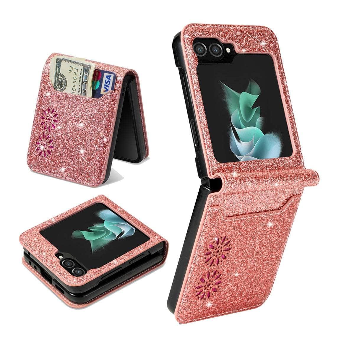 Casebuddy Galaxy Z Flip 5 Glitter Bling Protection Case