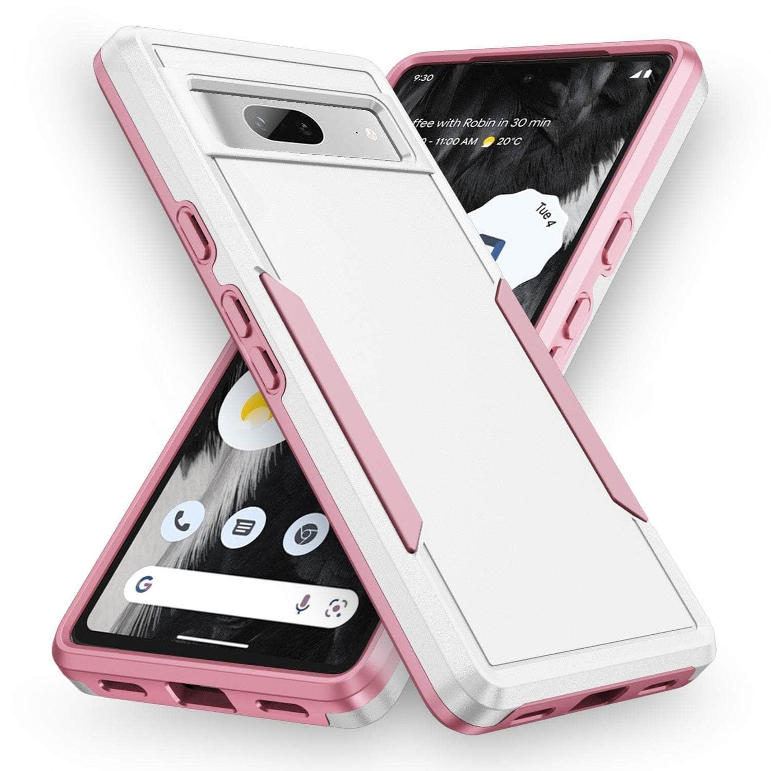 Casebuddy White / for Pixel 8 Google Pixel 8 Dual Layer Hard Armor Case