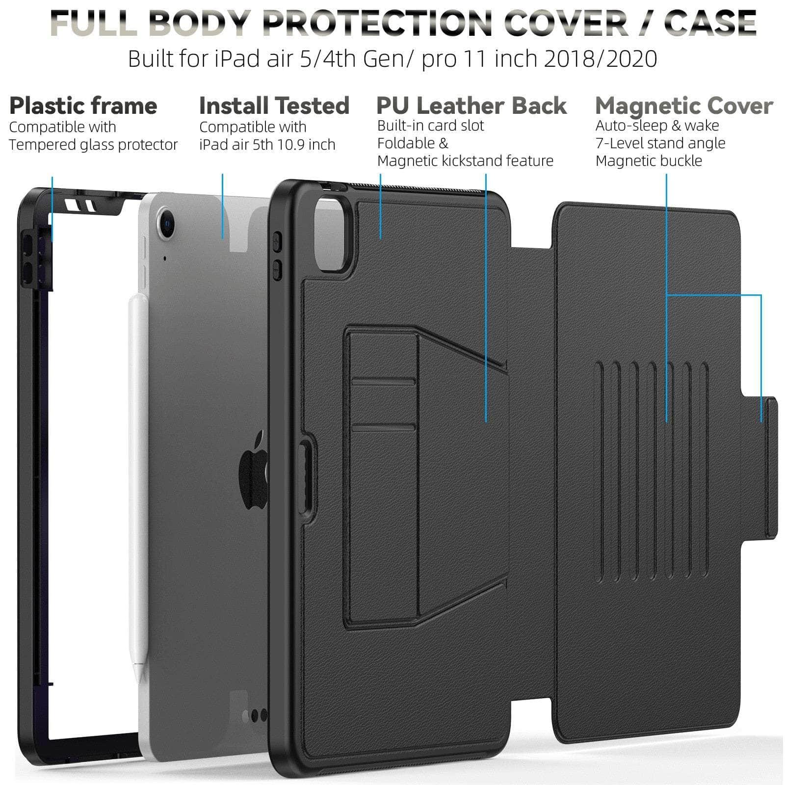 Casebuddy iPad 10 (2022) Magnet Smart Shockproof Cover