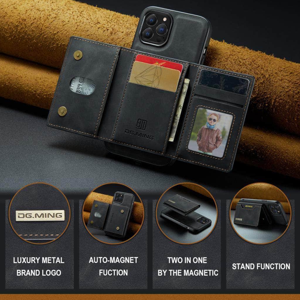 Casebuddy iPhone 15 Plus Magnetic Split Body Wallet Case