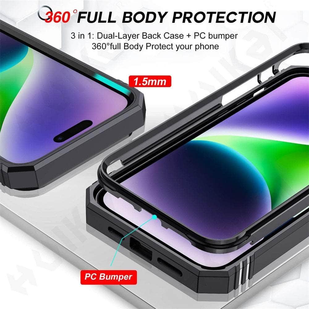 Casebuddy iPhone 15 Pro Armor Designed Shockproof Rugged Military Case