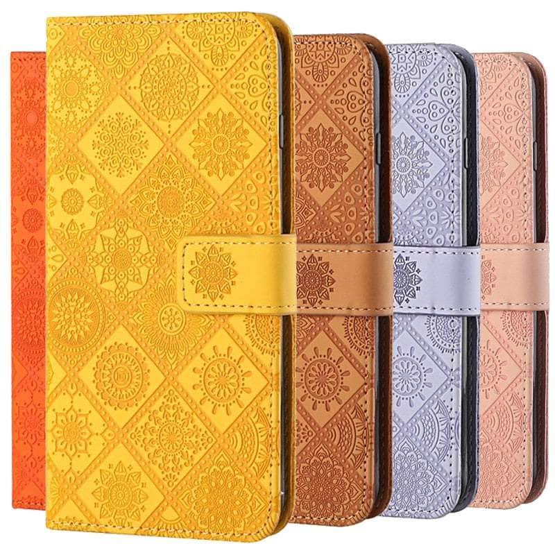 Casebuddy Leather Flip Wallet Galaxy A54 Floral Case