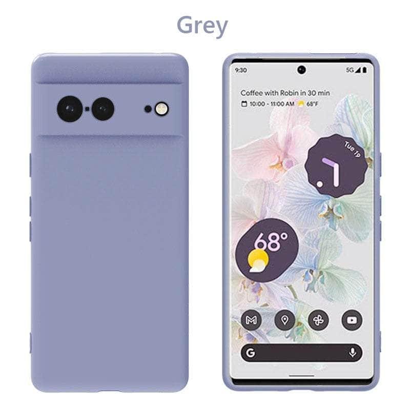 Casebuddy Grey / For Pixel 8 Pro Liquid Silicone Google Pixel 8 Pro Soft Cover