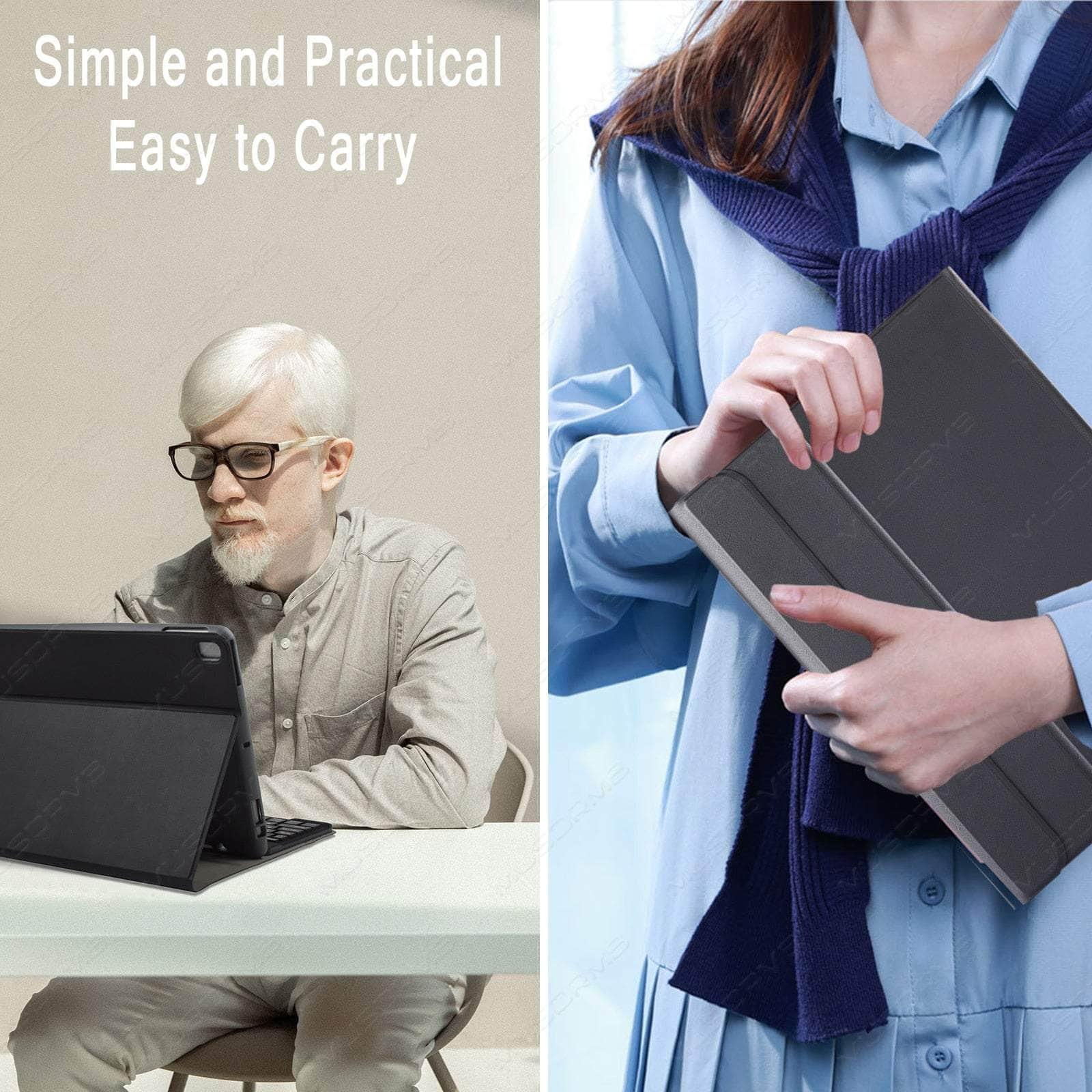 Casebuddy Black / Tab S9 Plus 12.4 Magic Galaxy S9 Plus Touchpad Backlit Keyboard Case