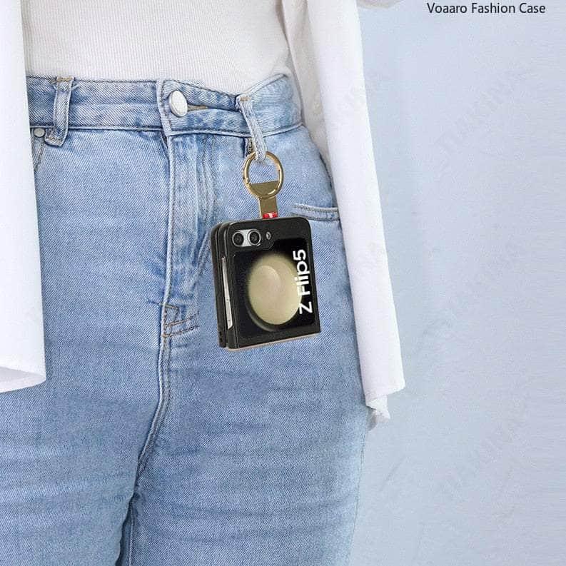 Casebuddy Metal Ring Galaxy Z Flip 5 Wristband Case