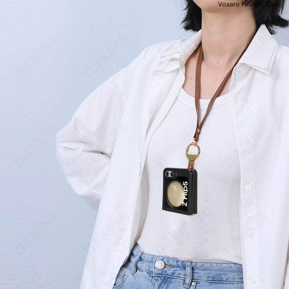 Casebuddy Metal Ring Galaxy Z Flip 5 Wristband Case