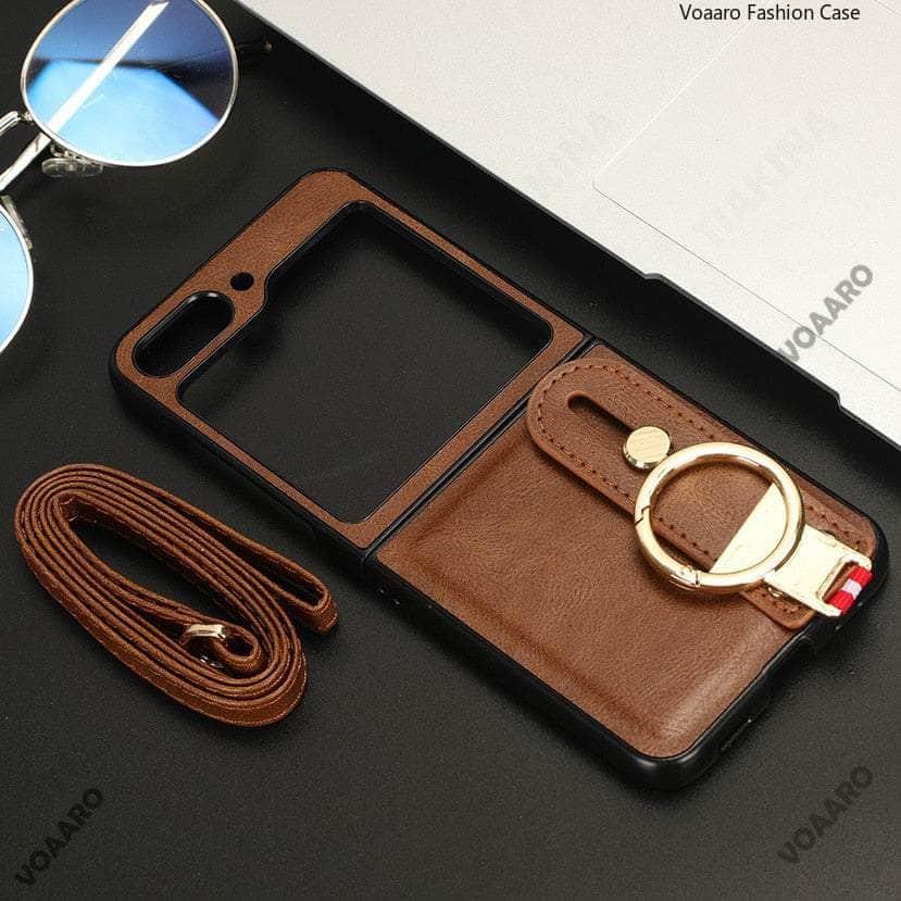 Casebuddy Metal Ring Galaxy Z Flip 5 Wristband Case