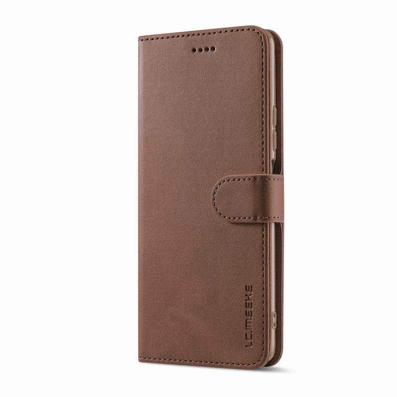 Casebuddy Brown / For iPhone 15ProMax Vegan iPhone 15 Pro Max Wallet Card Holder Case