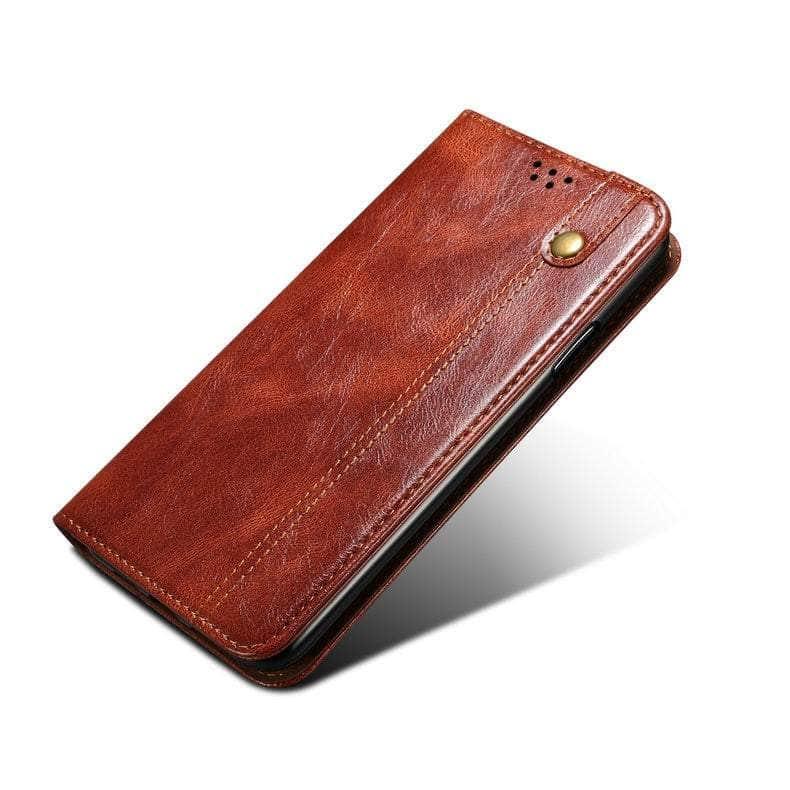 Casebuddy Auburn / SAMSUNG S23 FE Vegan Leather Galaxy S23 FE Wallet Case
