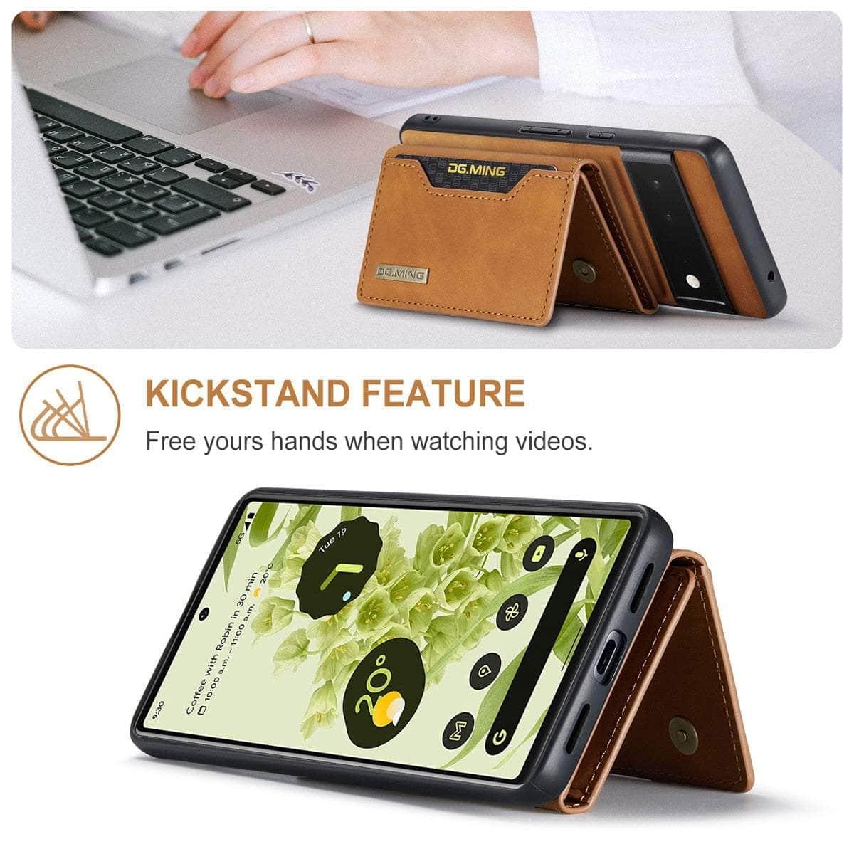 2 in 1 Detachable Pixel 6 Pro Card Pocket Wallet