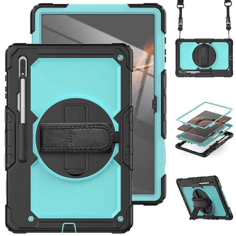360 Rotating Galaxy Tab S8 Ultra 2022 X900 Rugged Case