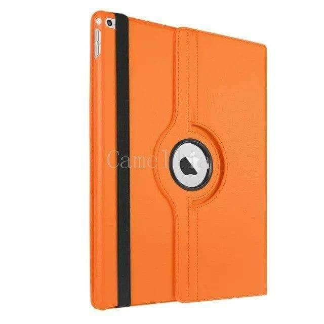 CaseBuddy Casebuddy Orange Apple iPad Pro (2015) Leather Look 360 Rotating Stand Smart Case