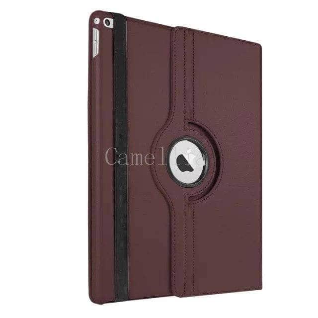 CaseBuddy Casebuddy Brown Apple iPad Pro (2015) Leather Look 360 Rotating Stand Smart Case