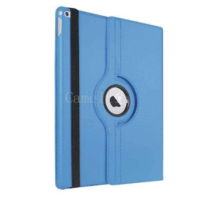 CaseBuddy Casebuddy SkyBlue Apple iPad Pro (2015) Leather Look 360 Rotating Stand Smart Case