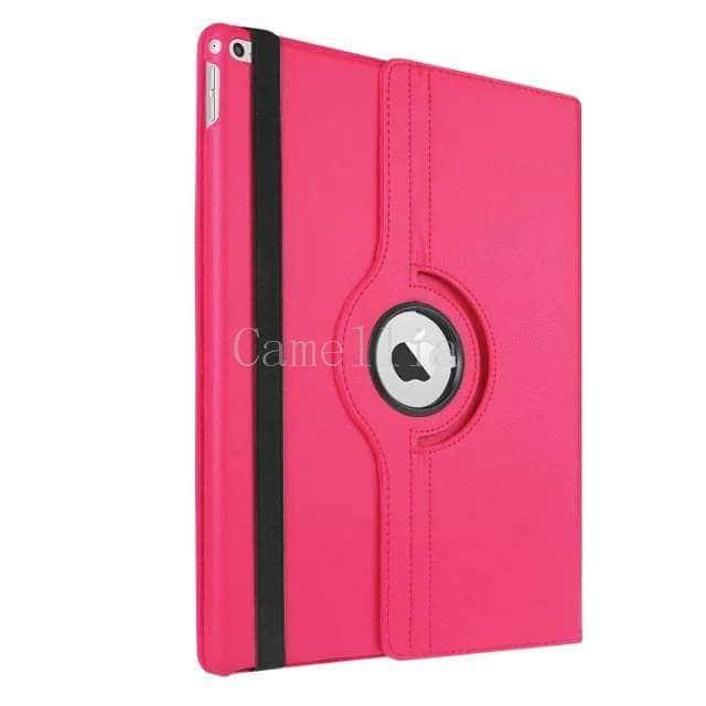 CaseBuddy Casebuddy RoseRed Apple iPad Pro (2015) Leather Look 360 Rotating Stand Smart Case