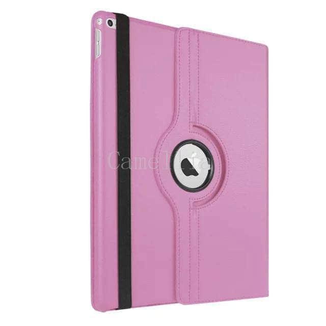 CaseBuddy Casebuddy Pink Apple iPad Pro (2015) Leather Look 360 Rotating Stand Smart Case