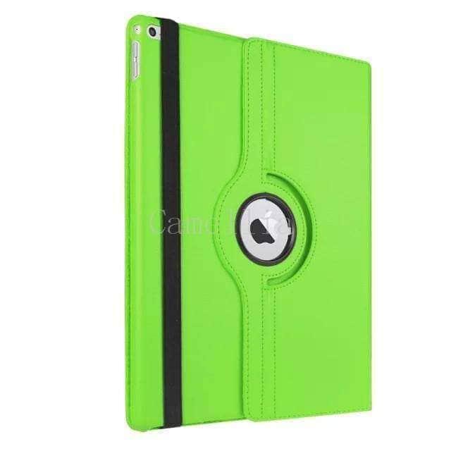 CaseBuddy Casebuddy Green Apple iPad Pro (2015) Leather Look 360 Rotating Stand Smart Case