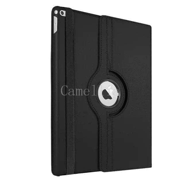 CaseBuddy Casebuddy Black Apple iPad Pro (2015) Leather Look 360 Rotating Stand Smart Case