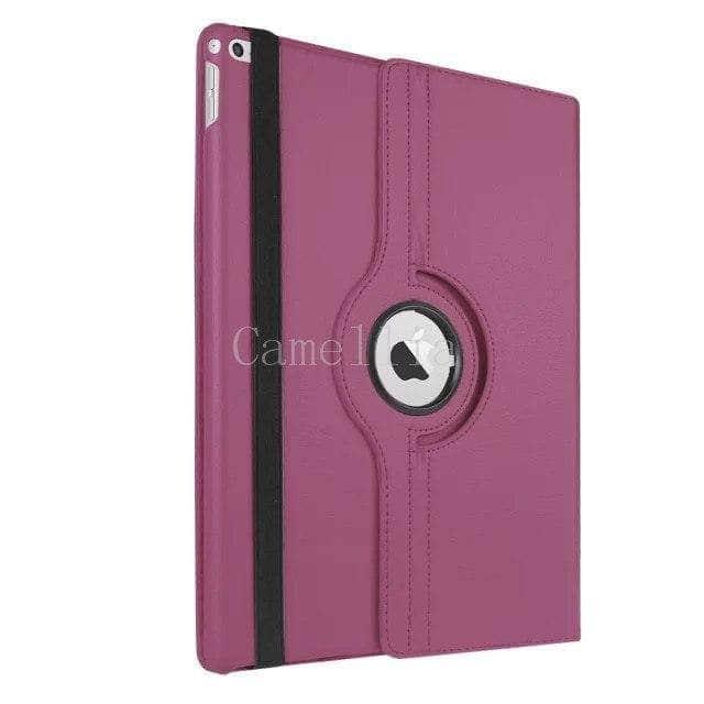CaseBuddy Casebuddy Purple Apple iPad Pro (2015) Leather Look 360 Rotating Stand Smart Case