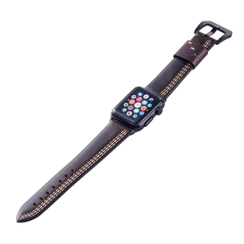 Apple Watch 6 5 4 3 SE 44/40 Wrist Strap Genuine Leather Watchband - CaseBuddy